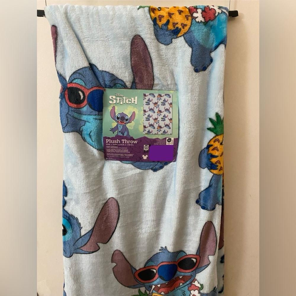 Stitch plush throw blanket.